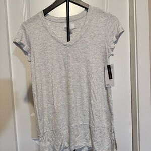 Nordstrom Rack Heather Gray V-Neck Women's T
